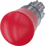EMERGENCY STOP mushroom pushbutton, 22 mm, round, metal, shiny, red, 40 mm, positive latching, acc. to EN ISO 13850, rotate-to-unlatch 3SU1050-1HB20-0AA0 | 4011209946323