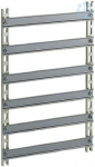 Symmetrical mounting chassis (7 rails) for enclosure dimensions H1200xW800mm. range: Spacial - product or component type: chassis - type of rail: symmetrical DIN - accessory / separate part category: mounting accessory - device application: multi-pur ...