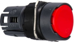 Head for non illuminated push button, Harmony XB6, red flush, 16mm, integral LED, spring return, unm ZB6AA4 | 3389110775402
