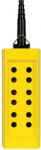 Empty pendant control station, Harmony XAC, plastic,yellow, 12 cut outs, for cable 10&hellip;22mm XACB1215 | 3389110665611