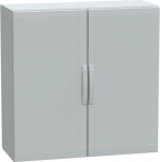 Floor standing polyester enclosure, Thalassa PLA, plain door, completely sealed, 1000x1000x420mm, IP NSYPLA10104G | 3606480774379