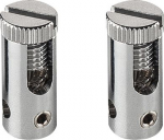 Feed-in for low-voltage wire system, chrome, 2 pieces, max. 25A 186352 | 4024163054690