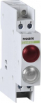 Signal lamp, 230V AC/DC, 1 red LED and 1 white LED 102498 | 8592765024992