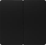 1+1 Rocker switch for pushbutton, 55x55mm, soft black DELTA i-system 5TG6205-0SB00 | 4001869583921