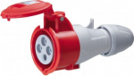 Mobile socket P17 - IP44 - 380/415 V~ - 32 A - 3P+E 555218