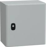 Spacial S3D plain door with mount.plate. H300xW300xD200 IP66 IK10 RAL7035.. range of product: Spacial S3D - device application: multi-purpose - product or component type: compact enclosure - enclosure nominal height: 300 mm - enclosure nominal width: ...