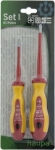 Screwdriver set, cross PZ/FL1-2, 1000V, 2 pcs. 102879 | 4011923606343