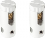 Feed-in set for the low-voltage wire system. The electrical connection is made via a separately available low-voltage transformer providing 12V. 186351 | 4024163174107