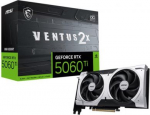 Graphics Card MSI NVIDIA GeForce RTX 5060 Ti 8 GB GDDR7 128 bit PCIE 5.0 16x Dual Slot Fansink 1xHDMI 3xDisplayPort 5060TI8GVENTUS2XOCPL RTX 5060 TI 8G VENTU | 4711377338868