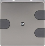 As cover for telephone connector boxes (VDo).   Can be knocked out for single or double connection.   Material stainless steel. Anti fingerprint. 2CKA001710A3766 | 4011395087862