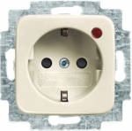 Busch-Protector&reg; SCHUKO&reg; socket insert with Neon lamp /Red with screw terminals white - Busch-Duro 2000 SI 2CKA002011A3816 | 4011395078662