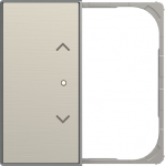 SRB-2-85AI - Cover plate - free@home / KNX 2-gang sensors - Blind - Stainless Steel 2CLA852643A1401 | 8427238145556