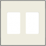 Color: Soft White   Cover plate for 2-gangs VDI connection unit code: 8155.68, 8155.78 & 8155.88 2CLA855510A1101 | 8427238148519