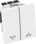 Rullo žalūziju taustiņslēdzis ar elektrisku bloķē&scaron;anu, 1&nbsp;pola, 10 A, 250 V~, ar kontaktspailēm. 6120980 | 4012196590568