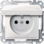 Schneider Electric Merten System M socket outlet MEG2514-0319 is a mechanism with central plate in color polar white. This socket outlet belongs to M-Arc, M-Elegance, M-Plan, M-Plan glass, M-Smart, M-Star, System M aesthetic group. The outlet pole co ...