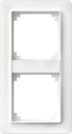 Cover frame, Exxact, Basic, 2 gangs, white WDE002402 | 3606480207891
