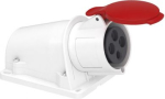 Socket, Mureva PK, wall-mounted, angled, 32A, 3P+E, 400V, IP44 PKF32W434 | 3303432416300