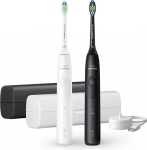 Philips HX7119/02 Sonicare Series 5500 | Electric Toothbrush, Duo pack | Rechargeable | For adults | Number of brush heads included 2 | Number of teeth brushing modes 2 | White/Black HX7119/02 | 8720689043403