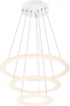 ONE FLAT, pendant light, triple, 300cm, 2700/3000K, DALI 2, Touch, white 1007702 | 4024163288392