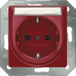 DELTA i-system red SCHUKO socket outlet 10/16 A 250 V With screwless Connection terminals with labeling field cover plate 55 x 55 mm DELTA switches and socket outlets � design and quality to perfection from Siemens. Due to its eternally stylish shape ...