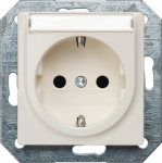 DELTA i-system SCHUKO socket outlet with increased touch protection with labeling field aluminum metallic, 55x 55 mm DELTA switches and socket outlets &ndash; design and quality to perfection from Siemens. Due to its eternally stylish shapes and a multitud ...