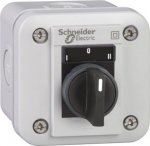 Control station, Harmony XALE, selector switch, for XB7 22mm, 3 positions, plastic, grey, white mark XALE1333 | 3389119017763