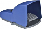 Single foot switch, IP66, with cover, plastic, blue, 1 NC+1 NO. range of product: Harmony XPE - product or component type: foot switch - material: plastic - foot switch type: single foot switch - device short name: XPEB - protective cover: with - tri ...