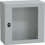 Spacial S3D tspt door w/o mount.plate. H500xW50xD250 IP66 IK08 RAL7035.. range of product: Spacial S3D - device application: multi-purpose - product or component type: compact enclosure - enclosure nominal height: 500 mm - enclosure nominal width: 50 ...