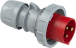 CEE Industrial Plug 3x16A (2P+PE) 9h IP67 TT SHARK red/grey 0132-9TT | 9003399895579