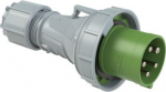 CEE Industrial plug 5x63A (3P+N+PE) 10h IP67 POWER TWIST green/grey 035-10 | 9003399586897
