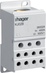 Distribution block 400A closed, 1pole, 1x 95-185&sup2;/2x 6-35&sup2;/5x 1,5-16&sup2;/4x 1,5-10&sup2; KJ02B | 3250613800246