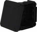 Junction box T60 SW, plug-in seal, 114x114x57mm black 2007466 | 4012197353780