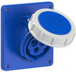 Wall Mounting Socket 3x16A (2P+PE) 6H IP67 77x85mm 4132-6 | 9003399127663