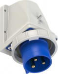 Wall mounted plug 3x32A (2P+PE) IP67 6h blue 5232-6k | 9003399355516