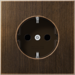 Metal socket outlet 16A/250V, grounded, with child protection, screwless, antique brass, LS ME1520KIAT | 4011377112803