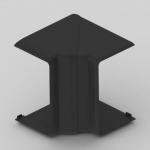 Internal corner for socket channel PK 90X55 D, black 8405_FB | 8595568937049