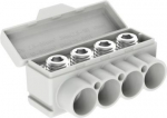SLT50-4 grey Al 10-50/Cu 2.5-35 mm2 1000V Distribution block MAS4050A10 | 4744397018991