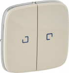 Cover plate Valena Allure - illuminated 2-gang switch/push-button - ivory 755226 | 3414970483317