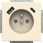 Socket Safety Shutter with USB A/C ivory white - Platform 63 2CKA002017A1914 | 4011395329573