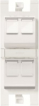 Workstation For data connection housing 4 gang White - Zenit 2CLA101680T1101 | 8427238205403