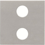 Color: Silver.   Cover plate for KNX sensors 1/2-gang code: 6125/98-509.   Size: 2 modules. 2CLA222120N1301 | 8427238100340