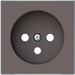 Color: Taupe Cover plate for Schuko socket outlet code: 8187.9 2CLA858790A6301 | 8427238237404