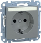 Schneider Electric Merten System M socket outlet MEG2303-0460 is a mechanism with central plate in color aluminium. This socket outlet belongs to M-Arc, M-Elegance, M-Plan, M-Plan glass, M-Smart, M-Star, System M aesthetic group. It is with lighting. ...