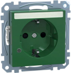 Schneider Electric Merten System M socket outlet MEG2303-0304 is a mechanism with central plate in color green. This socket outlet belongs to M-Arc, M-Elegance, M-Plan, M-Plan glass, M-Smart, M-Star, System M aesthetic group. The outlet pole configur ...