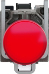 Pilot light, Harmony XB4 ATEX D, metal, red, 22mm, plain lens with integral LED, 24V AC DC, ATEX XB4BVB4EX | 3389118030930