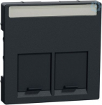 Schneider Electric Merten System M MEG4574-0414 in color anthracite is a central plate for Actassi connector. This central plate belongs to M-Arc, M-Elegance, M-Plan, M-Plan glass, M-Smart, M-Star, System M aesthetic group. Its fixing mode is by clam ...