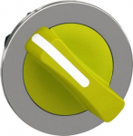 Head for selector switch, Harmony XB4, yellow handle, flush, 30mm, 2 positions, stay put ZB4FD205 | 3606489581251