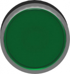Head for illuminated push button, Harmony XB4, green flush, 22mm, universal LED, spring return, plai ZB4BW3337 | 3389110840063