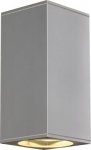 BIG THEO UP/DOWN OUT wall light , square, silver-grey, ES111, max. 2x75W 229574 | 4024163100472