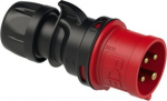 CEE Industrial Plug 4x30A (3P+PE) 7h IP44 red / black 0249-7 | 9003399188022